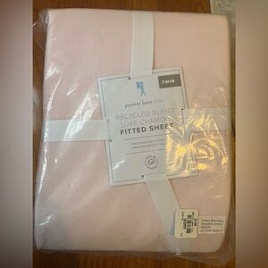 Pottery Barn Kids Soft Pink Twin Fitted Sheet